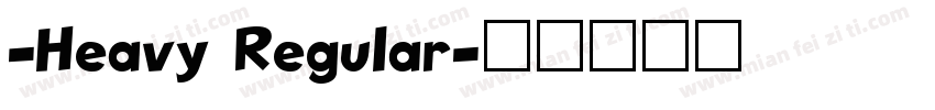 -Heavy Regular字体转换